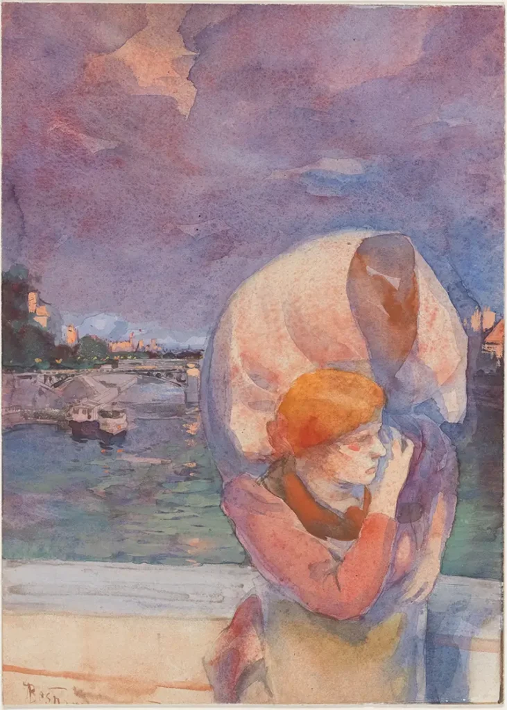 Albert Besnard. Crossing the Bridge, c. 1885.