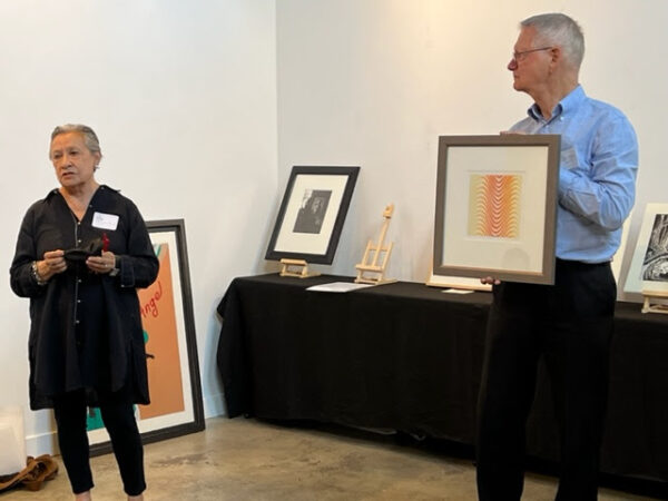 WPC Board President Chris With, Brigitte Reyes