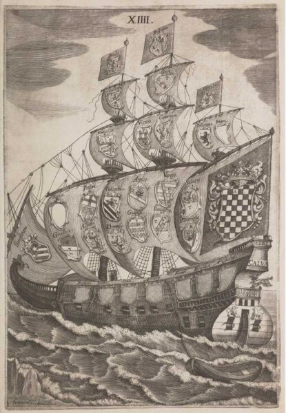 Engraving by Agostino Fransone, Luciano Borzone, Jérôme David