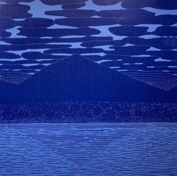 Eve Stockton, Sugarloaf Var 13, woodcut, 2021