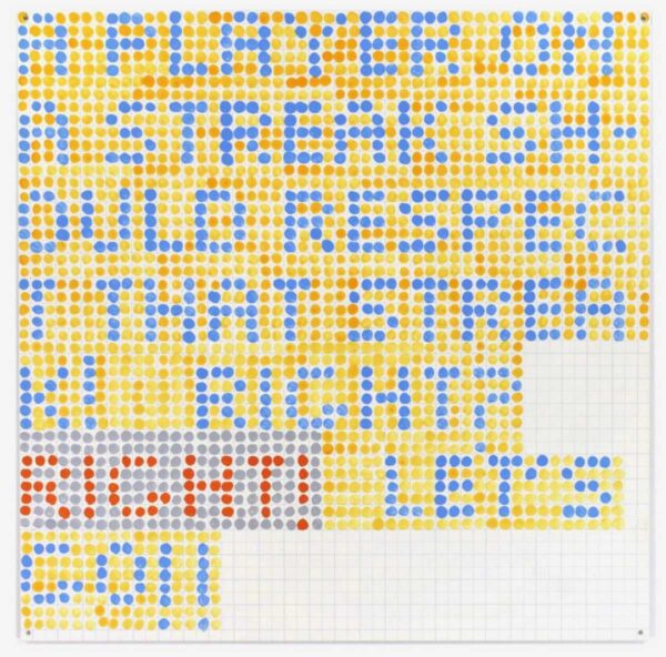 Jennifer Bartlett, Conversations I, 2005 Screenprint on steel plate, edition of 30 plus proofs