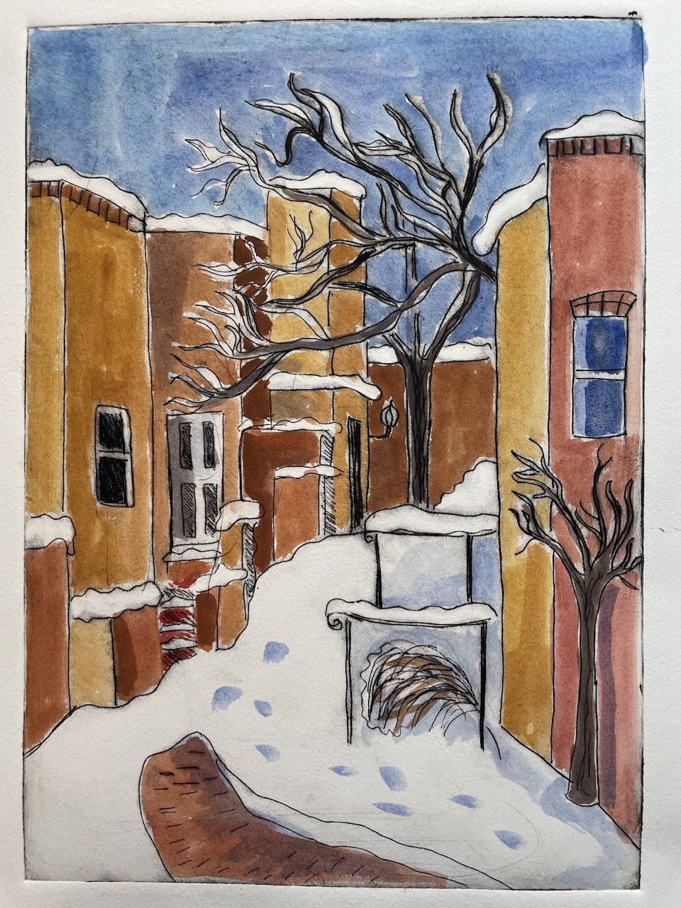 Santa Fe in Winter by Nina Muys