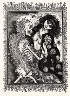 Nkonde, Rosemary Feit Covey, wood engraving, 14x18 inches