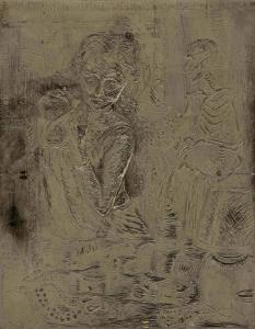 Rosemary Feit Covey, Puppetmaker (front side) Vanity (reverse side), Puppetmaker 1976