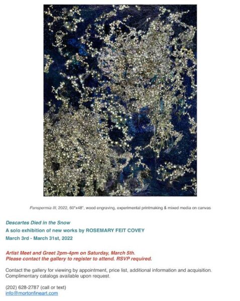 Rosemary Feit Covey at Morton Fine Art flyer