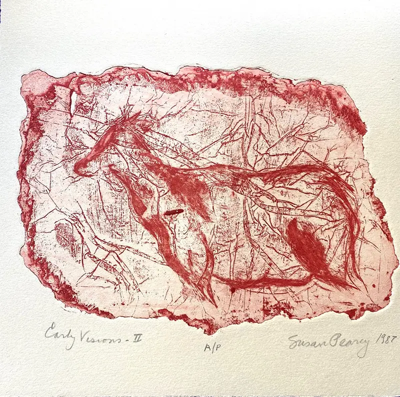 Susan Due Pearcy, "Early Visions - II" ,etching and soft ground