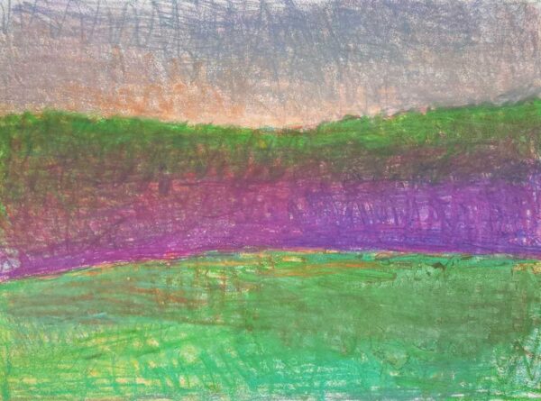 WOLF KAHN, Purple Dusk, 1990
