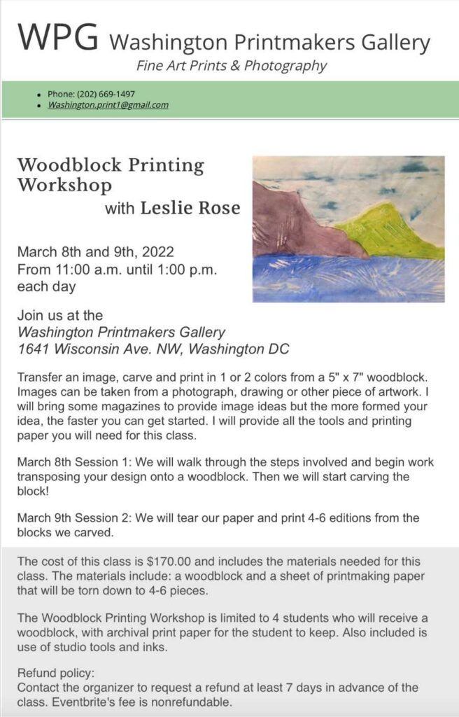 WPG Flyer Leslie Rose