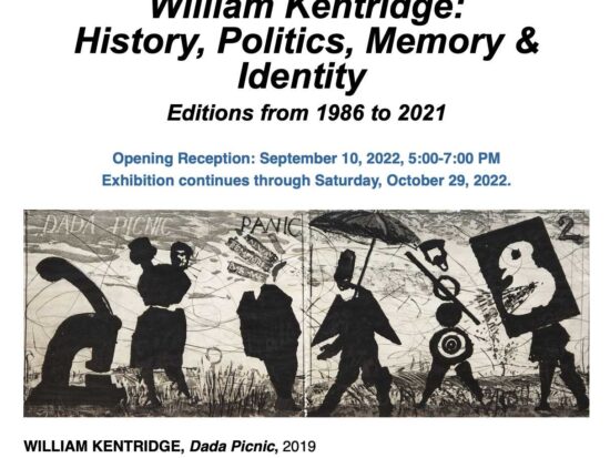 WPG Kentridge Exhibition flyer