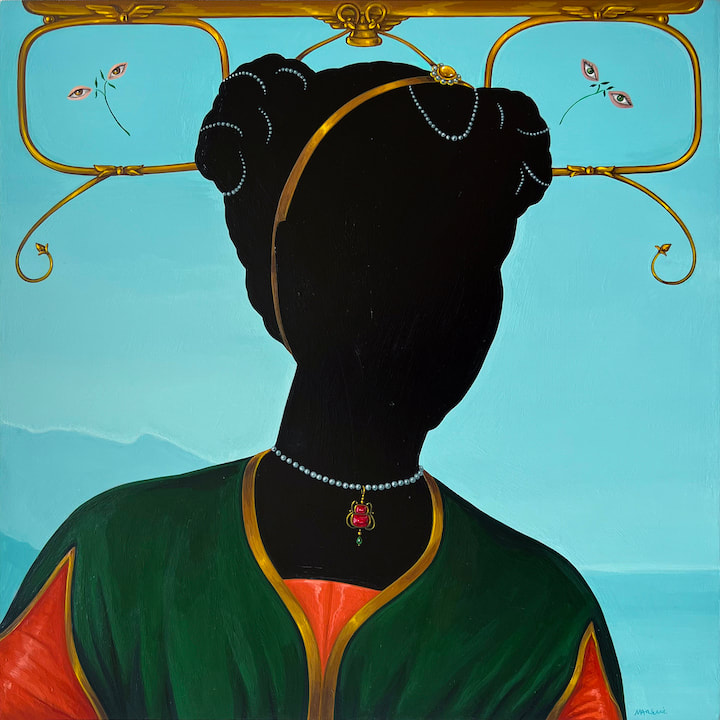 Maremi Andreozzi, Contanza Calenda Healers: Women of Salerno 12"x12" Acrylic on Panel